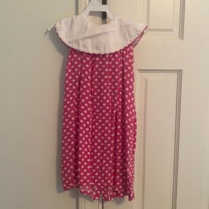 Pink polka dot dress